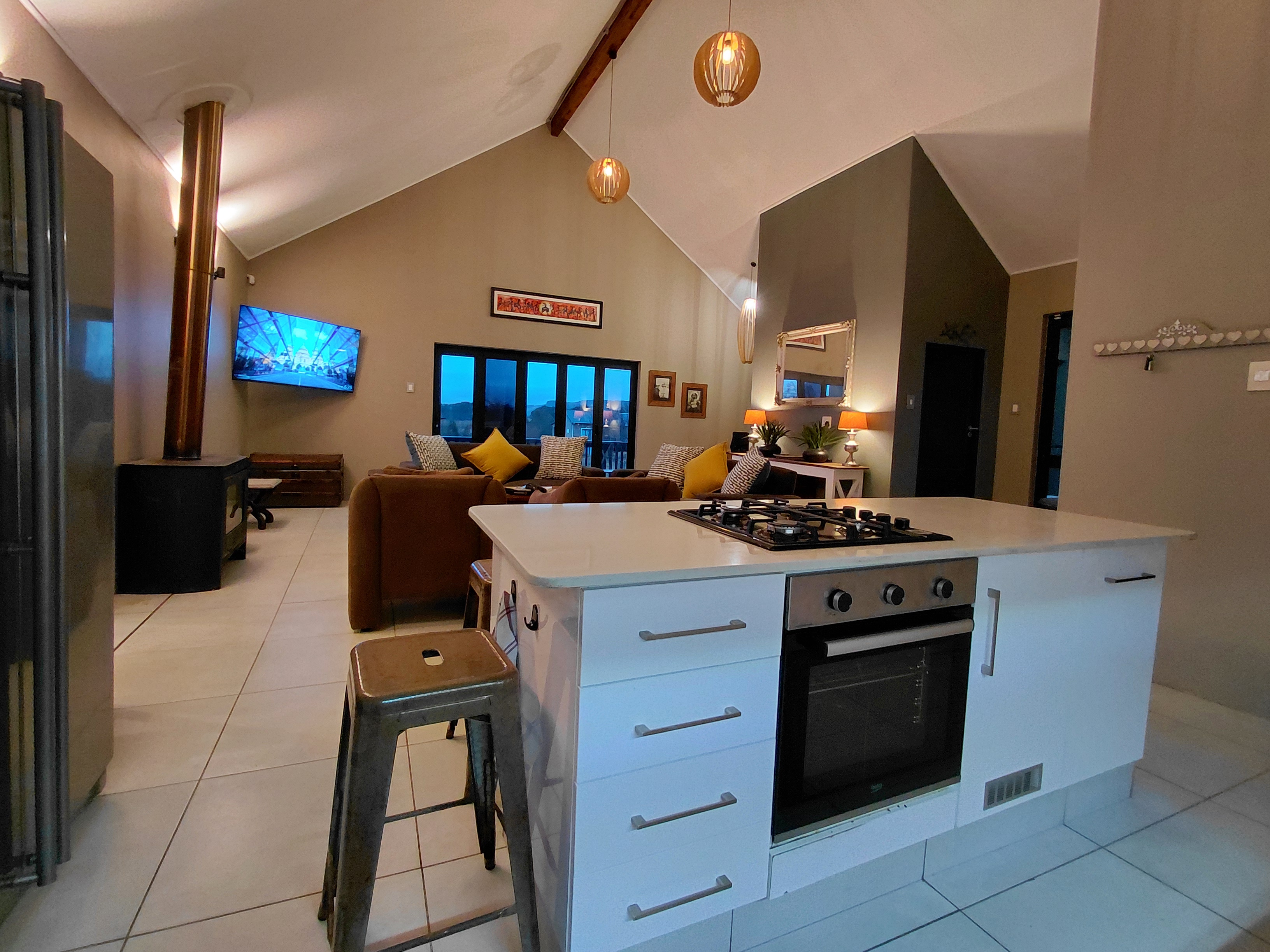 Kitchen with view